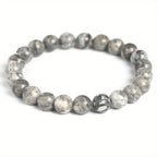 Minimalist Glowing Moonstone Bead Bracelet