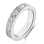 Princess Titanium Eternity Band