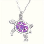 Shiny Turtle Pendant Necklace