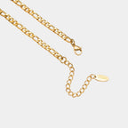 Elegant Figaro Gold Chain Choker