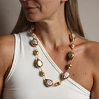 FluxFlicker Pearl Teardrop Necklace