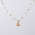 Sunlit Pearl Gold Necklace