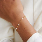 Golden Harmony Pearl Bracelet