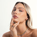 Twin Glow Stackable Ring Duo