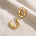 Noble Curve Drop Earrings