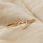 Modern Heart Statement Ring