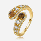 Golden Orbit Open Ring