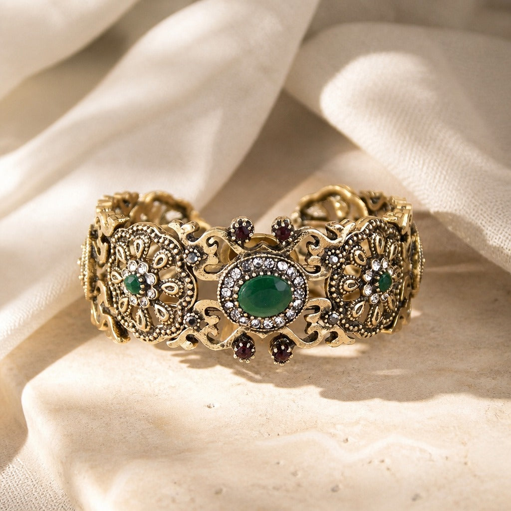 Sultan Floral Statement Bracelet