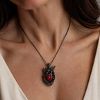 Crimson Anatomy Heart Pendant