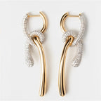 Helena’s Halo Knotted Zircon Stud Earrings