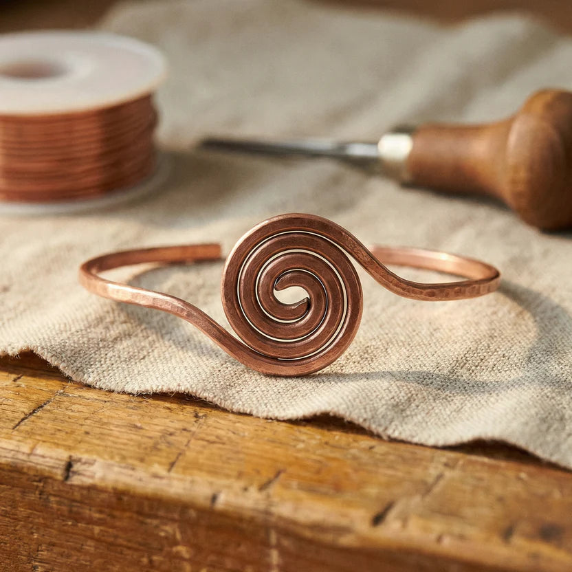 Coil Aura Copper Anklet