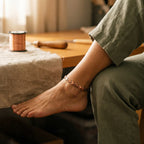 Contemporary Copper Link Anklet