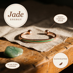 Infinity Jade Copper Bracelet