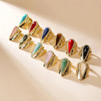 Iconic Teardrop Halo Ring