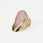Iconic Teardrop Halo Ring