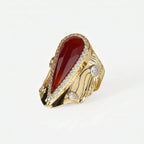 Iconic Teardrop Halo Ring