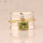 Vintage Double Tone Wide Face Ring