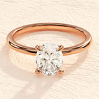 Oval Solitaire Classic Ring