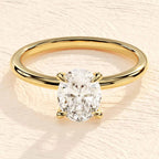 Oval Solitaire Classic Ring