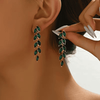 Leaf Cascade Drop Earrings