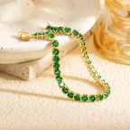 Evergreen Luxe Tennis Bracelet