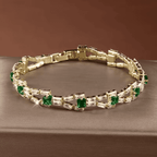 Baguette Royale Emerald Bracelet