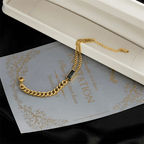 Emerald Bar Chain Bracelet