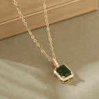 Elegant Emerald Grace Necklace