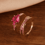 Emerald Duo Ring Set