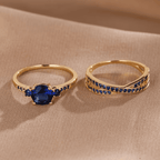 Emerald Duo Ring Set