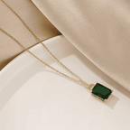 Emerald Stone Luxe Necklace