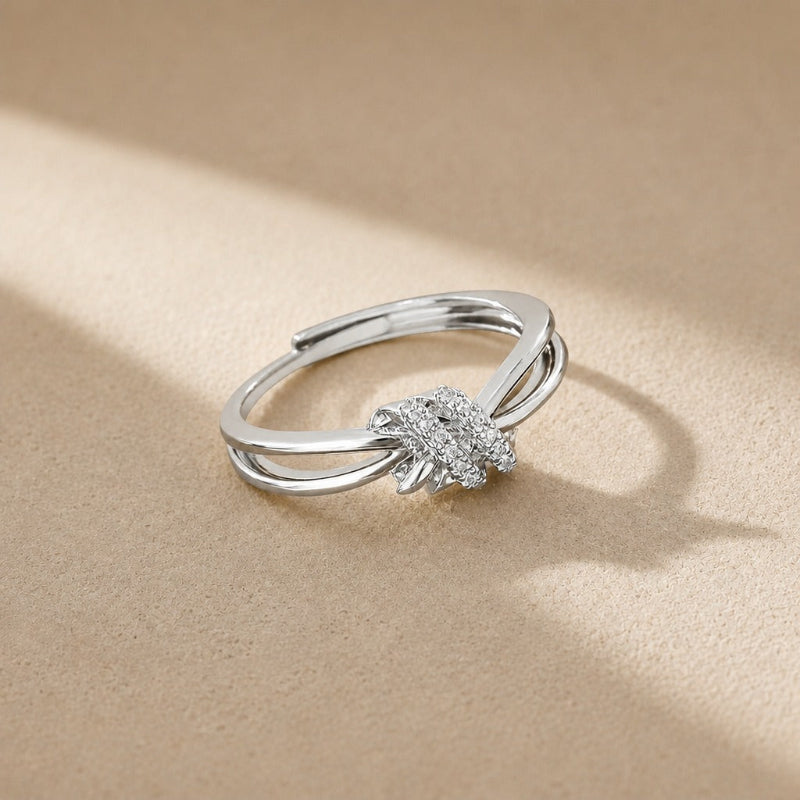 Lustrous Adjustable Zirconia Ring