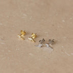 Micro Lightning Bolt Stud Earrings