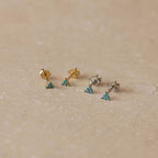 Trio Turquoise Micro Studs