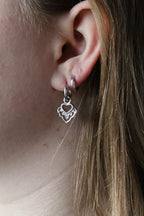 Boho Heart Dangle Earrings