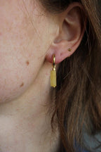 Toned Stone Bar Earrings