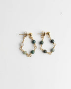 Lea Sleek Multiple Stone Stud Earrings