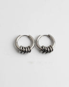 Stacked Ring Hoop Earrings