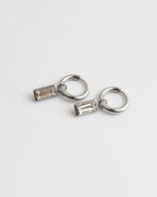 Gleaming Rectangle Drop Gem Earrings