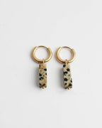 Toned Stone Bar Earrings