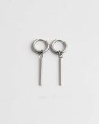 Bar Drop Hoop Earrings
