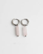 Toned Stone Bar Earrings