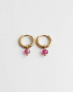 Minimalist Stone Dangle Earrings