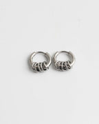 Stacked Ring Hoop Earrings