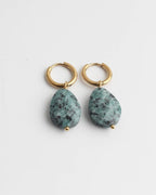 Lieze Elegant Timeless Stone Drop Earrings
