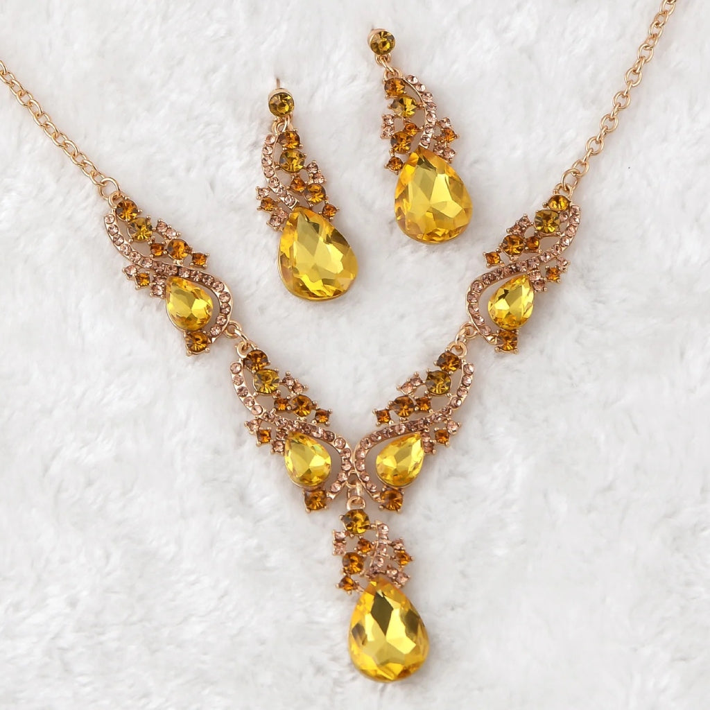 Lavish Yellow Teardrop Set
