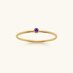 Precious Gemstone Stacker Ring