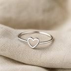 Modern Heart Statement Ring