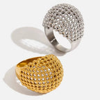 Lattice Sleek Dome Ring