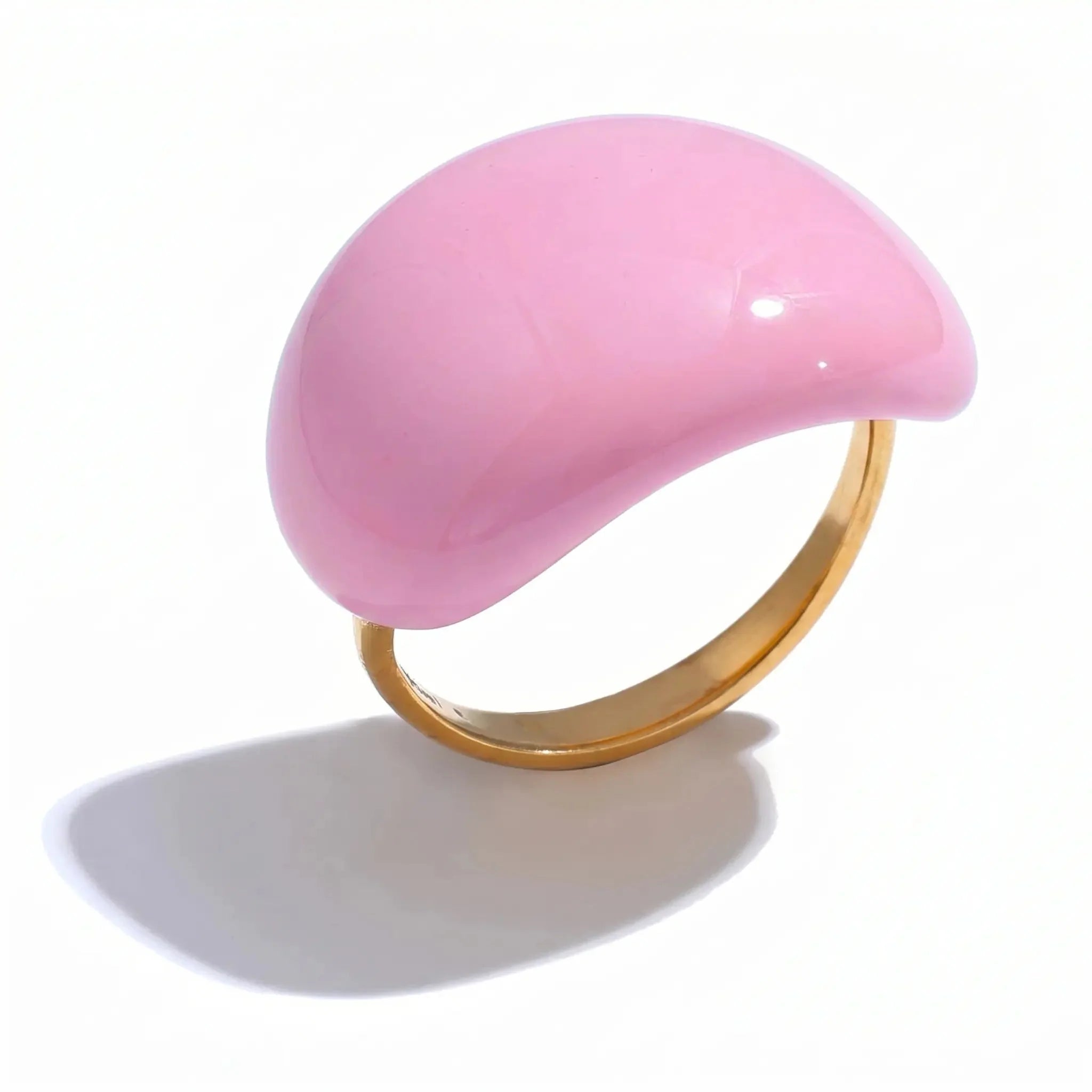 Lava Drop SS Enamel Ring
